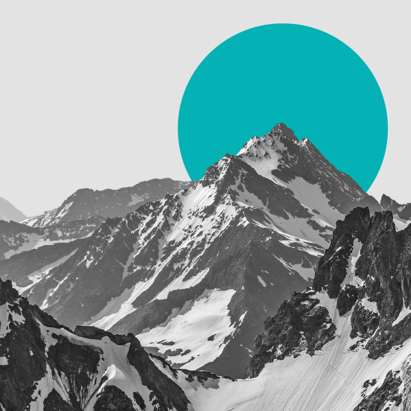 Black and white image of a mountain to illustrate Brand strategy and positioning